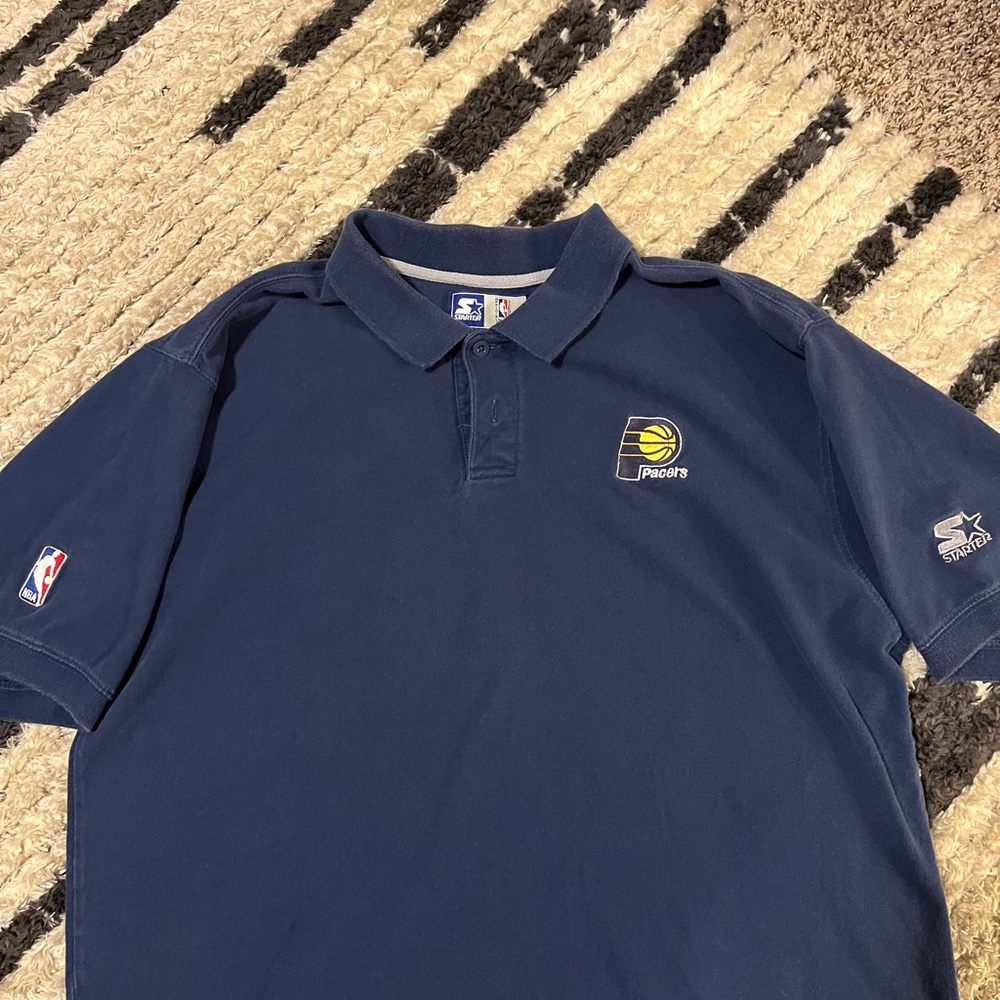 VINTAGE STARTER NBA PACERS POLO SIZE L/XL